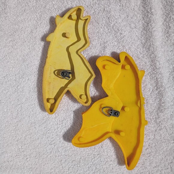 Universal Statuary Butterfly Pair Wall Decor 1973 MCM Orange Yellow Butterflies - Picture 8 of 11